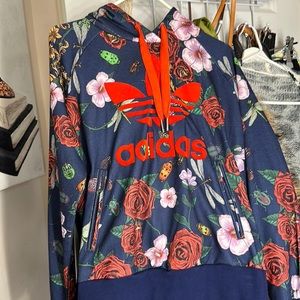 Like New Rita Ora Adidas Roses Sweatsuit Set Track Pants US Med